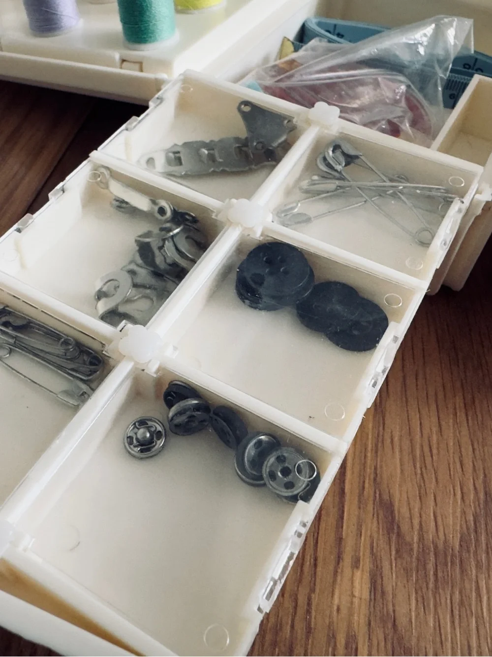 Vintage Singer Home Chest Folding Sewing Storage Caddy 1983 Plastic Carry Case